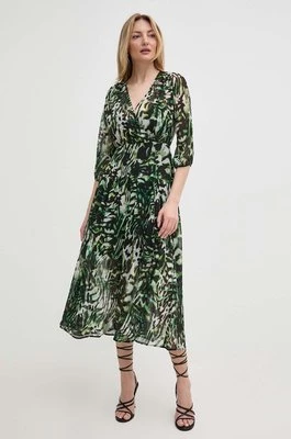 Morgan sukienka RIMPA.F kolor zielony midi rozkloszowana RIMPA.F