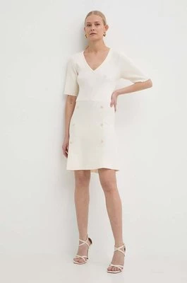 Morgan sukienka RMALICE kolor beżowy mini rozkloszowana