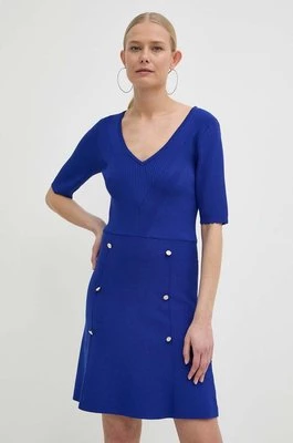 Morgan sukienka RMALICE kolor niebieski mini rozkloszowana