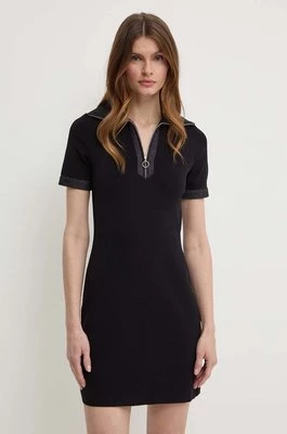 Morgan sukienka RMOONI kolor czarny mini rozkloszowana