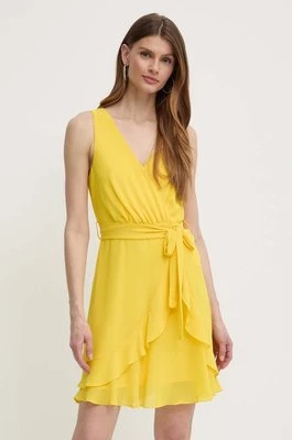 Morgan sukienka ROSVAL kolor żółty mini rozkloszowana