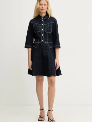Morgan sukienka rozkloszowana jeansowa