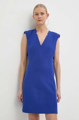Morgan sukienka RWITE kolor niebieski mini dopasowana RWITE