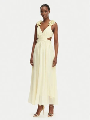 Morgan Sukienka wieczorowa 251-RISSAL Żółty Regular Fit