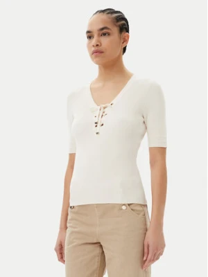 Morgan Sweter 251-MFEMI Beżowy Slim Fit