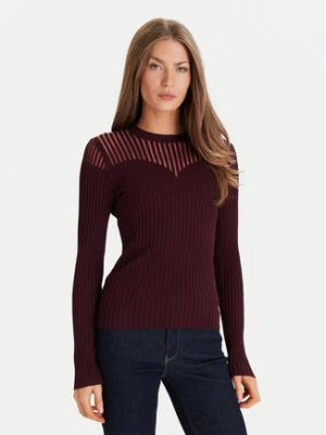 Zdjęcie produktu Morgan Sweter 252-MAMDO Bordowy Slim Fit