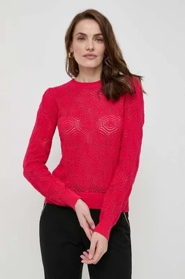 Morgan sweter bawełniany kolor czerwony lekki