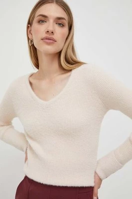 Morgan sweter damski kolor beżowy