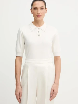 Morgan sweter damski kolor beżowy lekki MAP