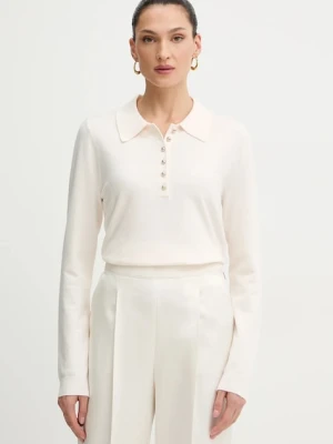 Morgan sweter damski kolor beżowy lekki MPOLI