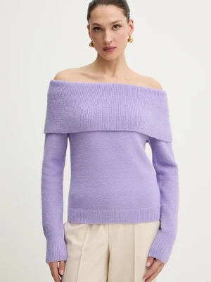 Morgan sweter damski kolor fioletowy MBOGO