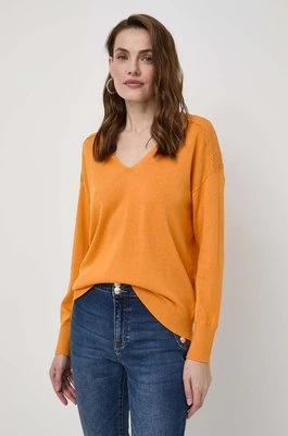 Morgan sweter MOLLI damski kolor pomarańczowy lekki