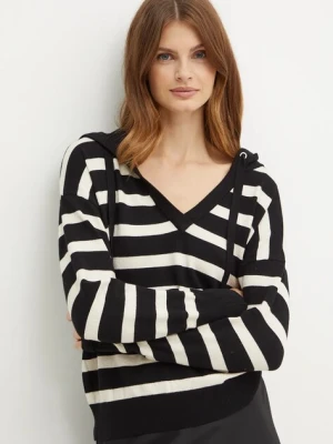 Morgan sweter MBALLON damski kolor czarny lekki MBALLON