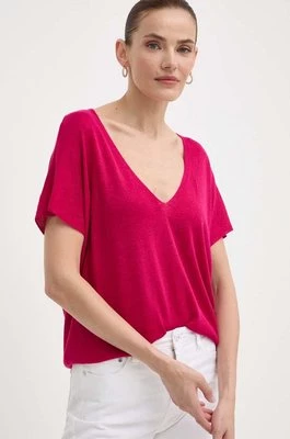 Morgan t-shirt MCOACH damski kolor różowy