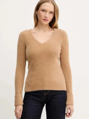 Morgan sweter MOOVE damski kolor brązowy lekki MOOVE