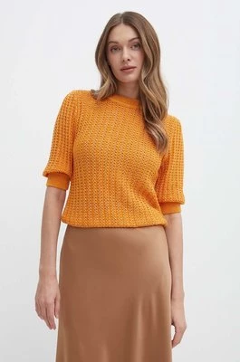 Morgan sweter MOUSSA damski kolor pomarańczowy lekki MOUSSA