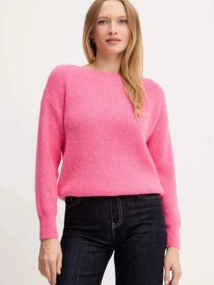 Morgan sweter z domieszką wełny MREINE damski kolor różowy MREINE
