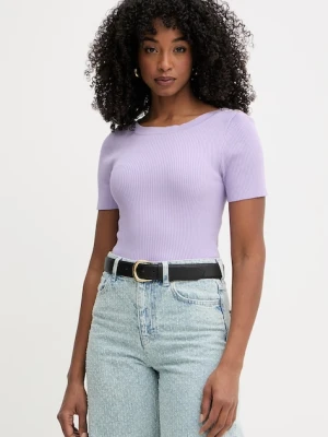 Morgan sweter z krótkim rękawem damski z wiskozy MPIO