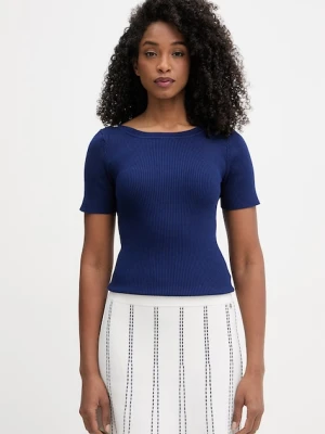 Morgan sweter z krótkim rękawem damski z wiskozy MPIO