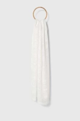 Morgan szal 5MOTIF damski kolor biały gładki