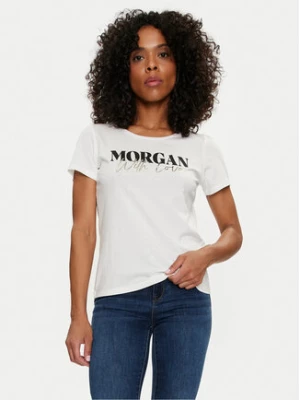 Morgan T-Shirt 241-DUNE Biały Regular Fit