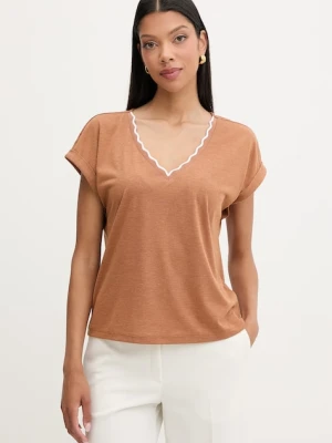 Zdjęcie produktu Morgan T-shirt basic damski z wiskozą