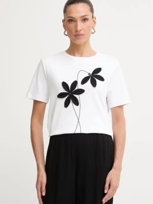 Morgan T-shirt damski bawełniany biały