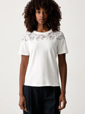 Morgan T-shirt damski bawełniany biały