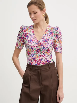 Morgan T-shirt damski bawełniany różowy