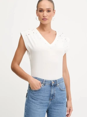 Morgan t-shirt damski kolor biały DCLO