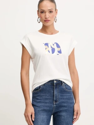 Morgan t-shirt damski kolor biały DEM