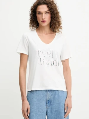Morgan t-shirt damski kolor biały DFEEL