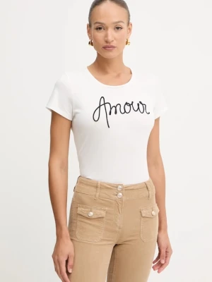 Morgan t-shirt damski kolor biały DMIO