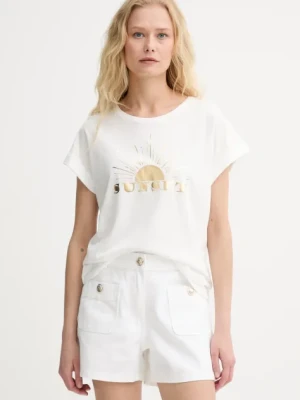 Zdjęcie produktu Morgan t-shirt damski kolor biały DSUNSET