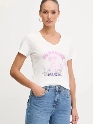 Morgan t-shirt damski kolor biały DSUNY