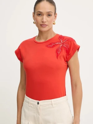 Morgan t-shirt damski kolor pomarańczowy DABANA
