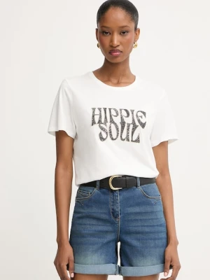Morgan T-shirt damski z modalem