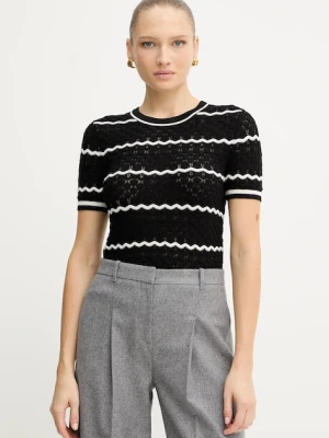 Morgan t-shirt damskie kolor czarny MCLEMA