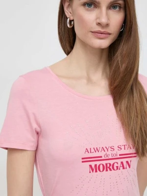 Morgan t-shirt DANAE damski kolor różowy