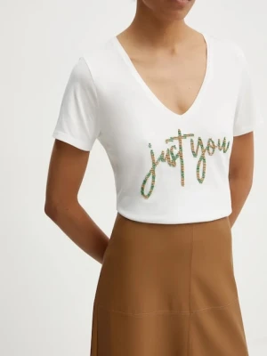 Morgan t-shirt DCLUB damski kolor biały DCLUB