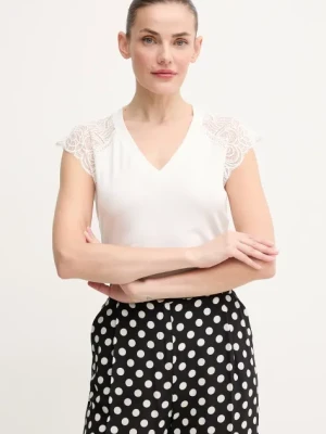 Morgan t-shirt DMEG damski kolor biały DMEG