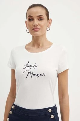 Morgan t-shirt DOUA damski kolor biały