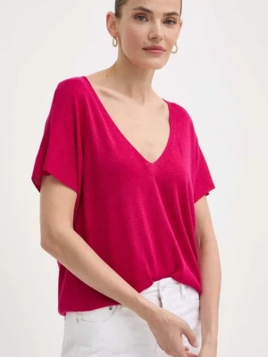 Morgan t-shirt MCOACH damski kolor różowy