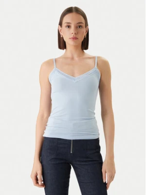 Morgan Top 192-BARBA.N Błękitny Slim Fit