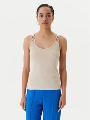 Morgan Top 251-DIDONI Beżowy Slim Fit