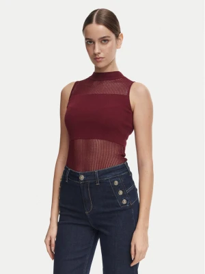 Morgan Top 252-MJULIE Bordowy Slim Fit
