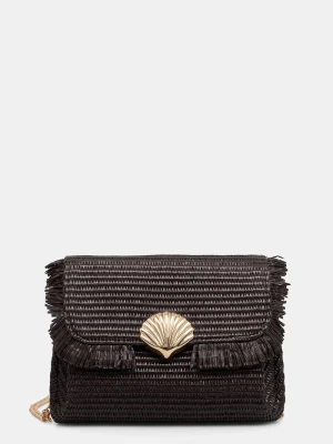 Morgan torebka crossbody damska pleciona brązowy