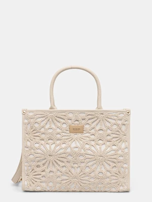 Morgan torebka shopper damska beżowy