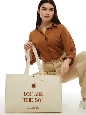 MORI Shopper bag w kolorze kremowym - 50 x 36 x 12 cm rozmiar: onesize