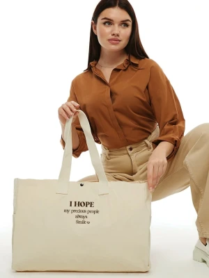 MORI Shopper bag w kolorze kremowym - 50 x 36 x 12 cm rozmiar: onesize